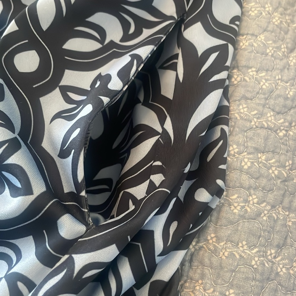 Gretchen Scott Designs Blue and Black Patterned Dress - Picture 12 of 14